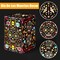 Day of The Dead Decorations 24pcs Sugar Skull Paper Candles Holders Boxes with 24 Flameless LED Tea Lights Candles Dia De Muertos Decorations Supplies